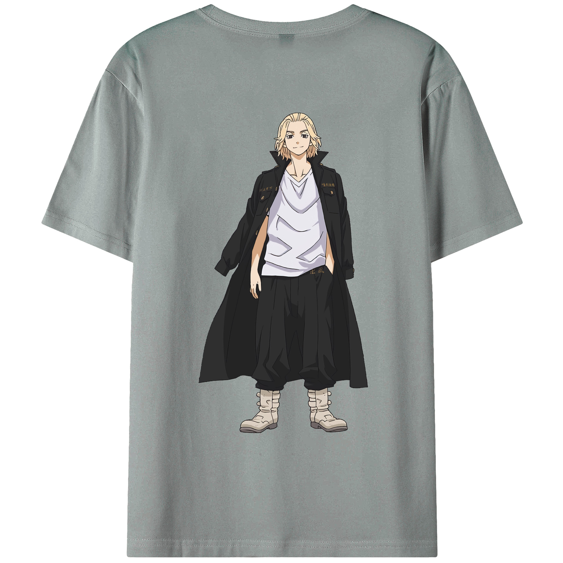 （画像用） 東京リベンジャーズ Tokyo Revengers 綿100％ メンズ半袖Tシャツ（バックプリント） 通気性